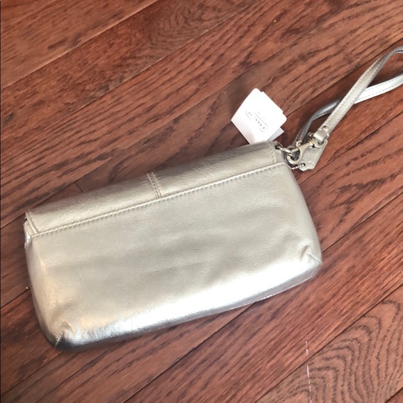 Silver coach clutch purse - Picture 3 of 3